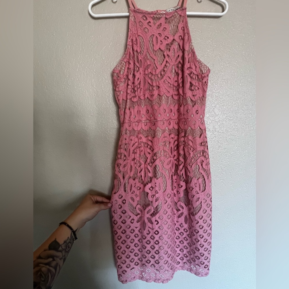 Pink Lace Dress
